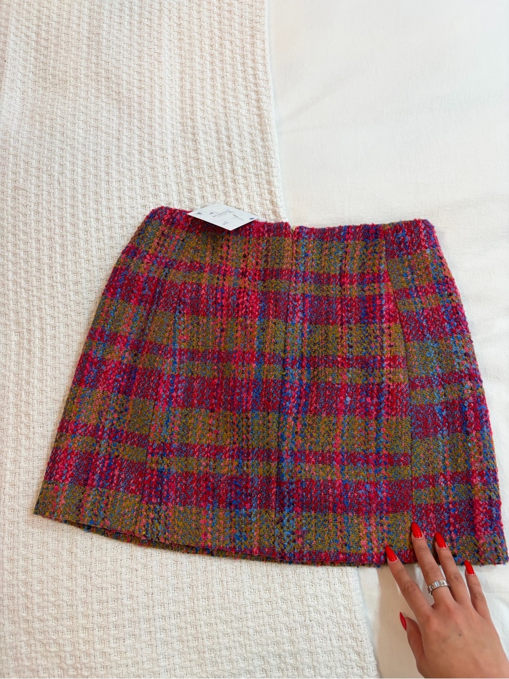 Multicolor Tweed Mini Skirt - Women - Picture 4 of 5